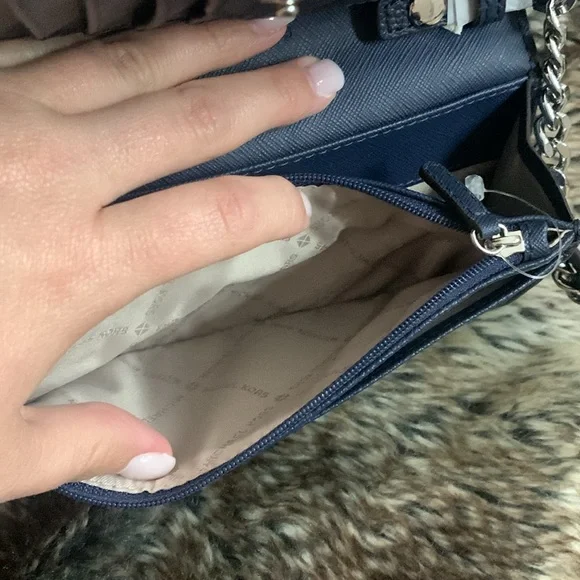 Michael Kors Navy Wallet/Crossbody-NWOT - Picture 11 of 16